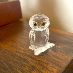 Swarovski crystal owl figurine